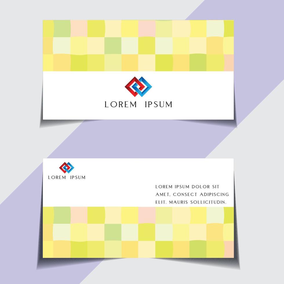 Modern and sample visiting card free vector