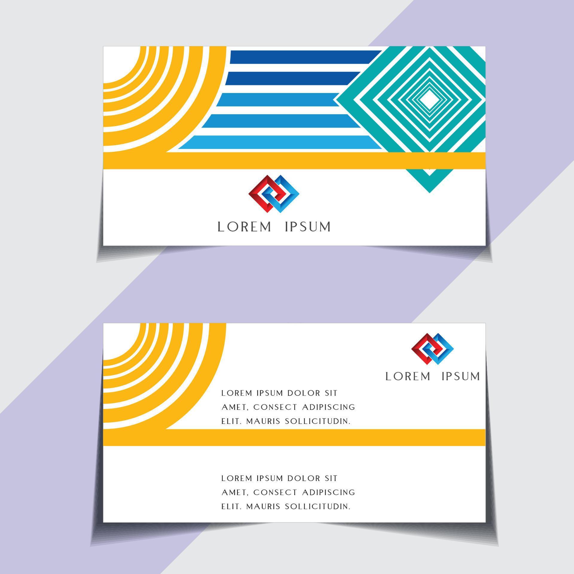 Modern and sample visiting card free 18901755 Vector Art at Vecteezy