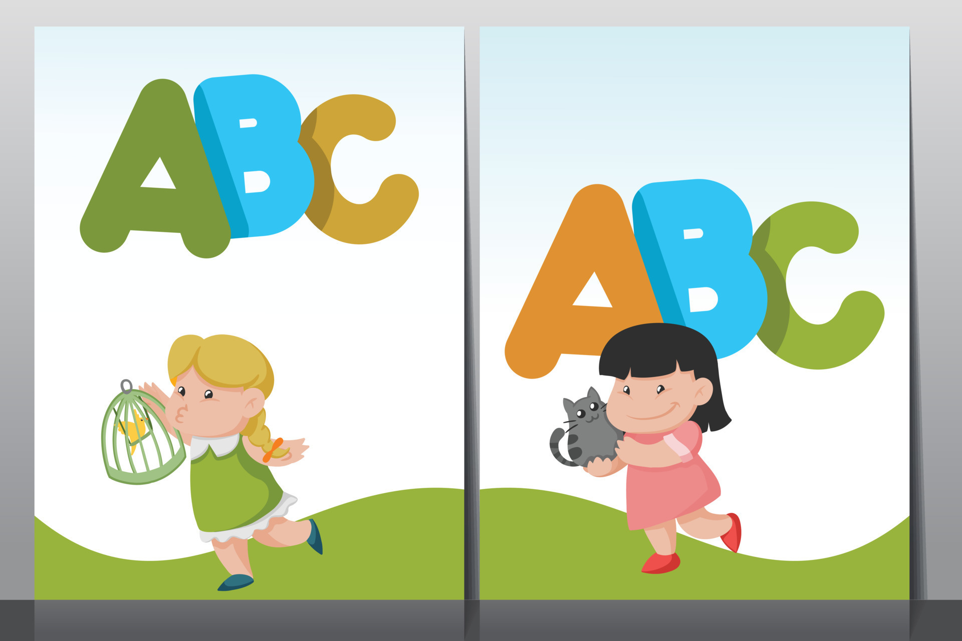 Kids Book cover design, School book cover 18901764 Vector Art at Vecteezy Kids Book cover design, School book cover 18901764 Vector Art at Vecteezy