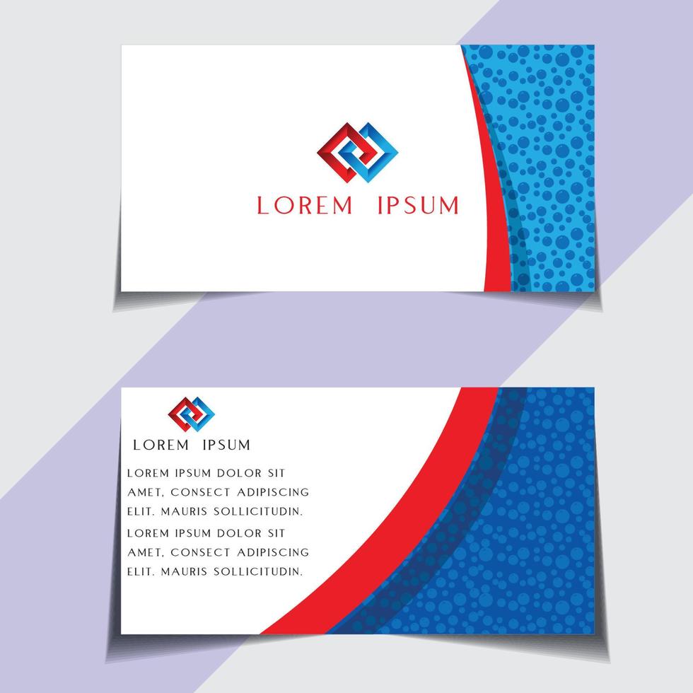 Modern and sample visiting card free vector