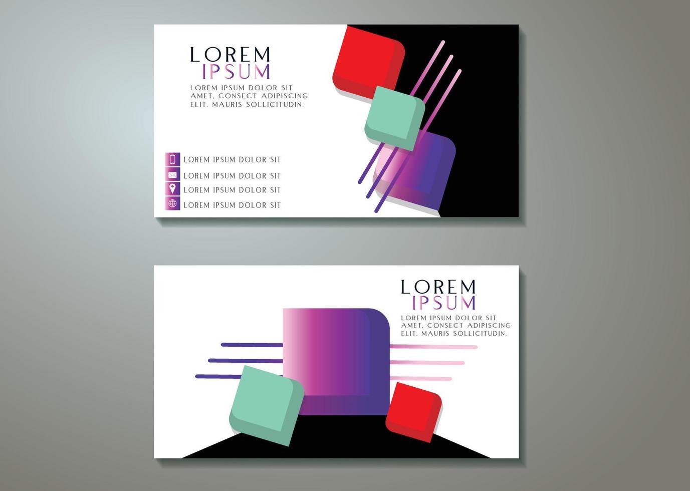 Business card design vector