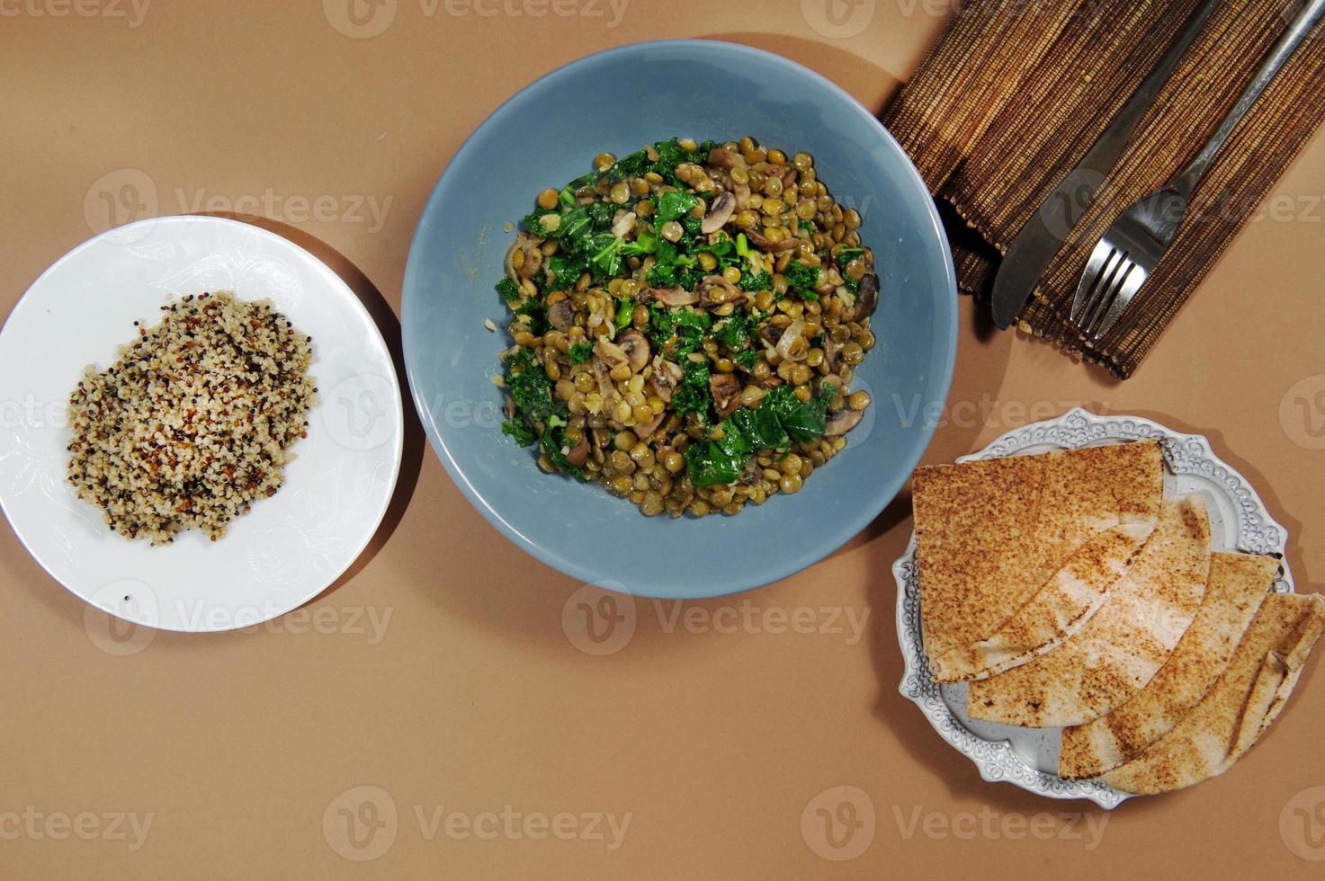 Raw ingredients. Ready to be cooked. Recipe for chiken stew, European cuisine, cooked with a garnish of mushrooms, small onions and ohter. photo