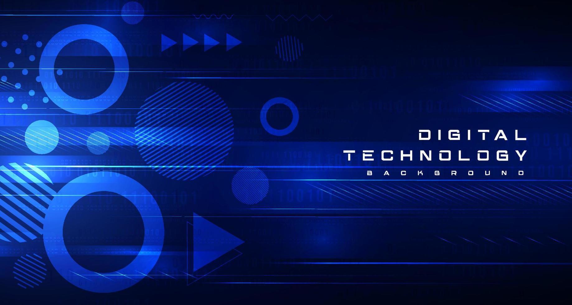 banner de tecnología digital concepto de fondo verde azul, efecto de luz de tecnología cibernética, tecnología abstracta, datos futuros de innovación, red de Internet, big data ai, conexión de puntos de líneas, vector de ilustración