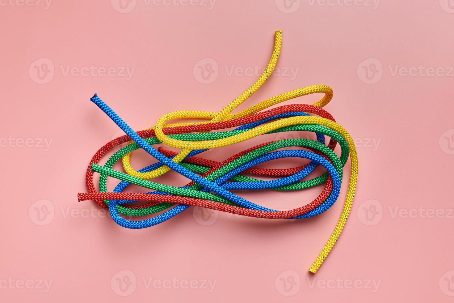 Braided nylon rope bundle photo