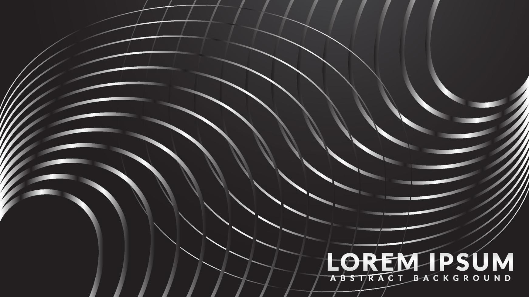 Monochrome arch line pattern. Abstract background design template vector