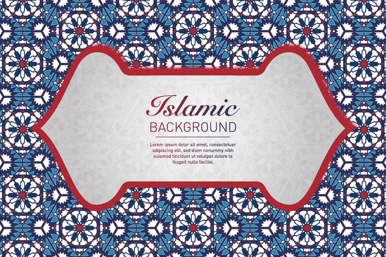 Islamic geometric decorative patterns, background collection, background islamic ornament vector image