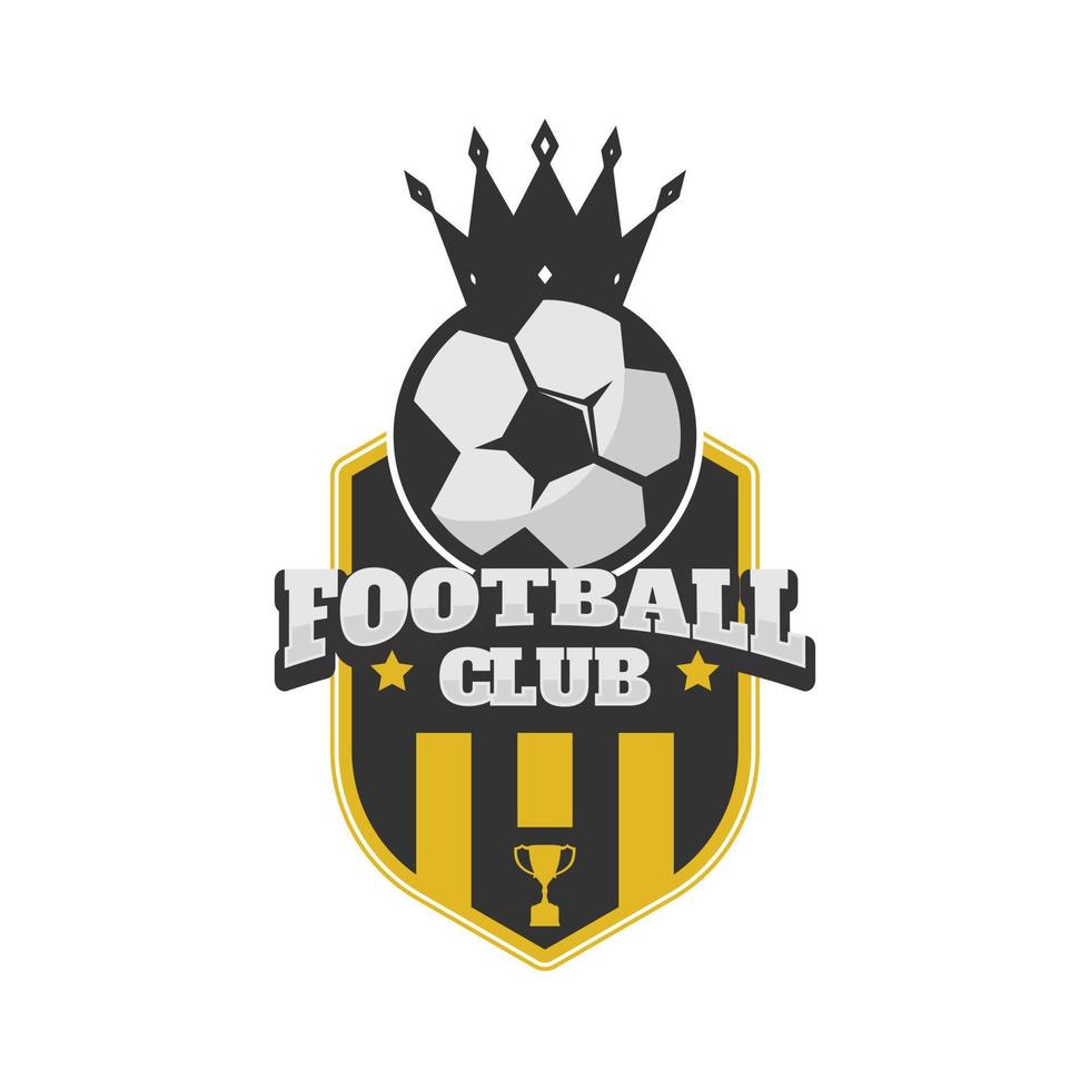 vector de insignia de logotipo de club de fútbol o fútbol