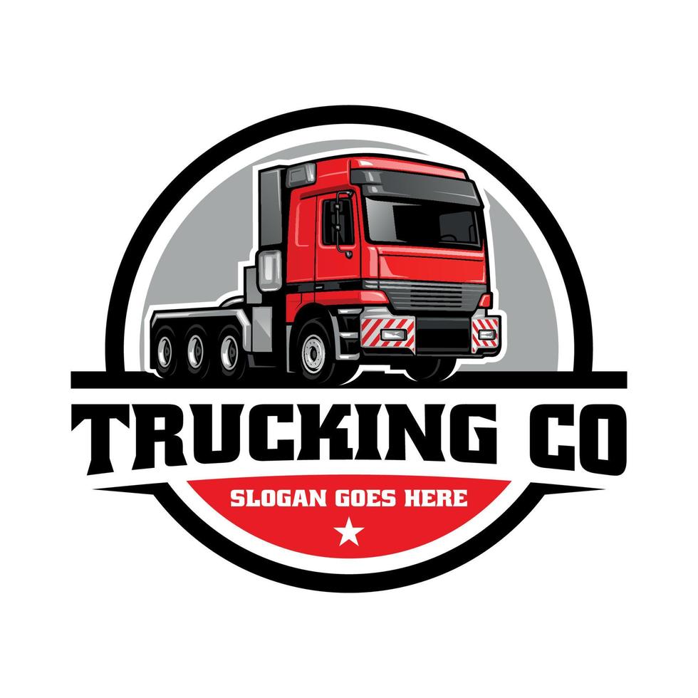 truck illustration logo vector