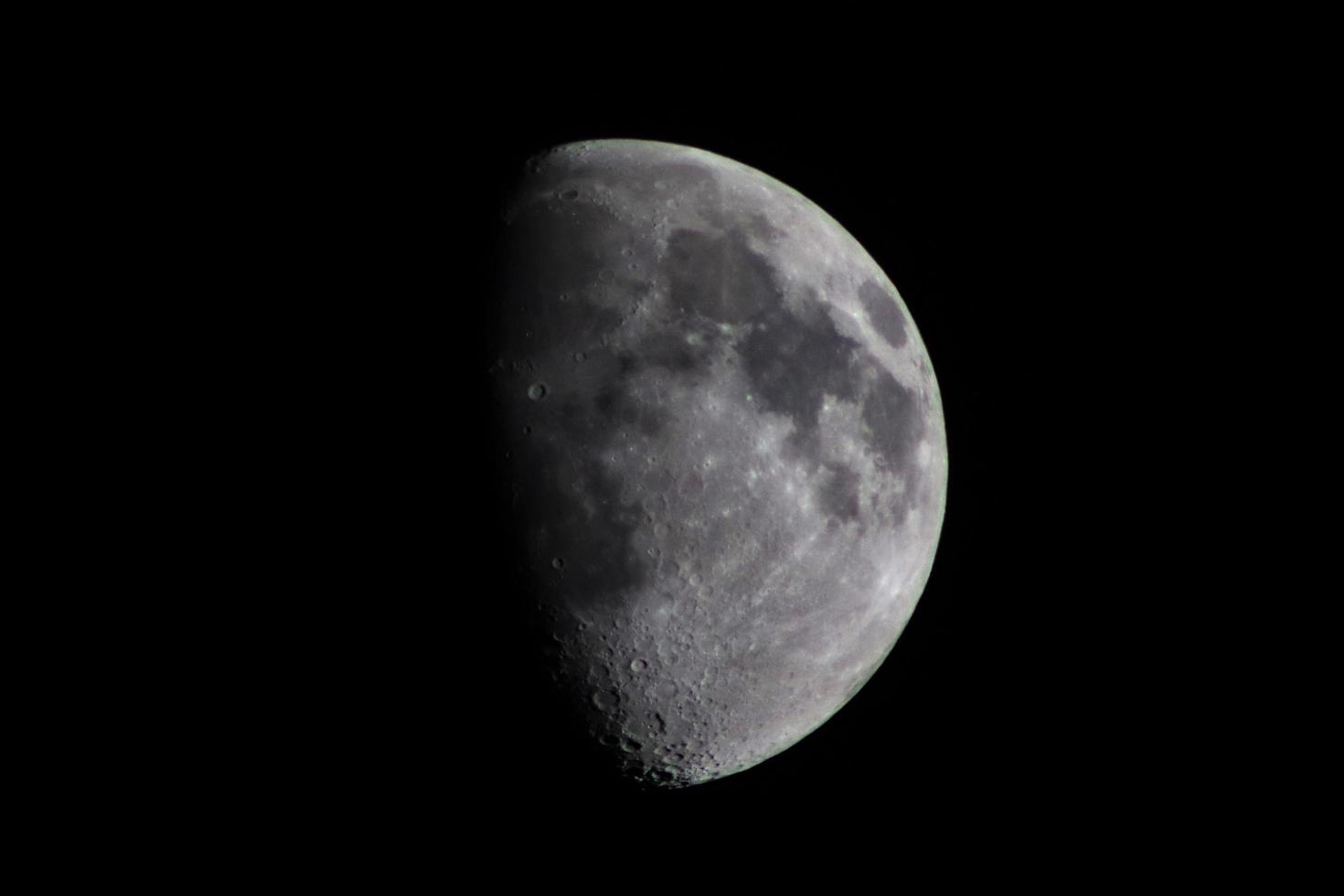 Moon in the night sky photo