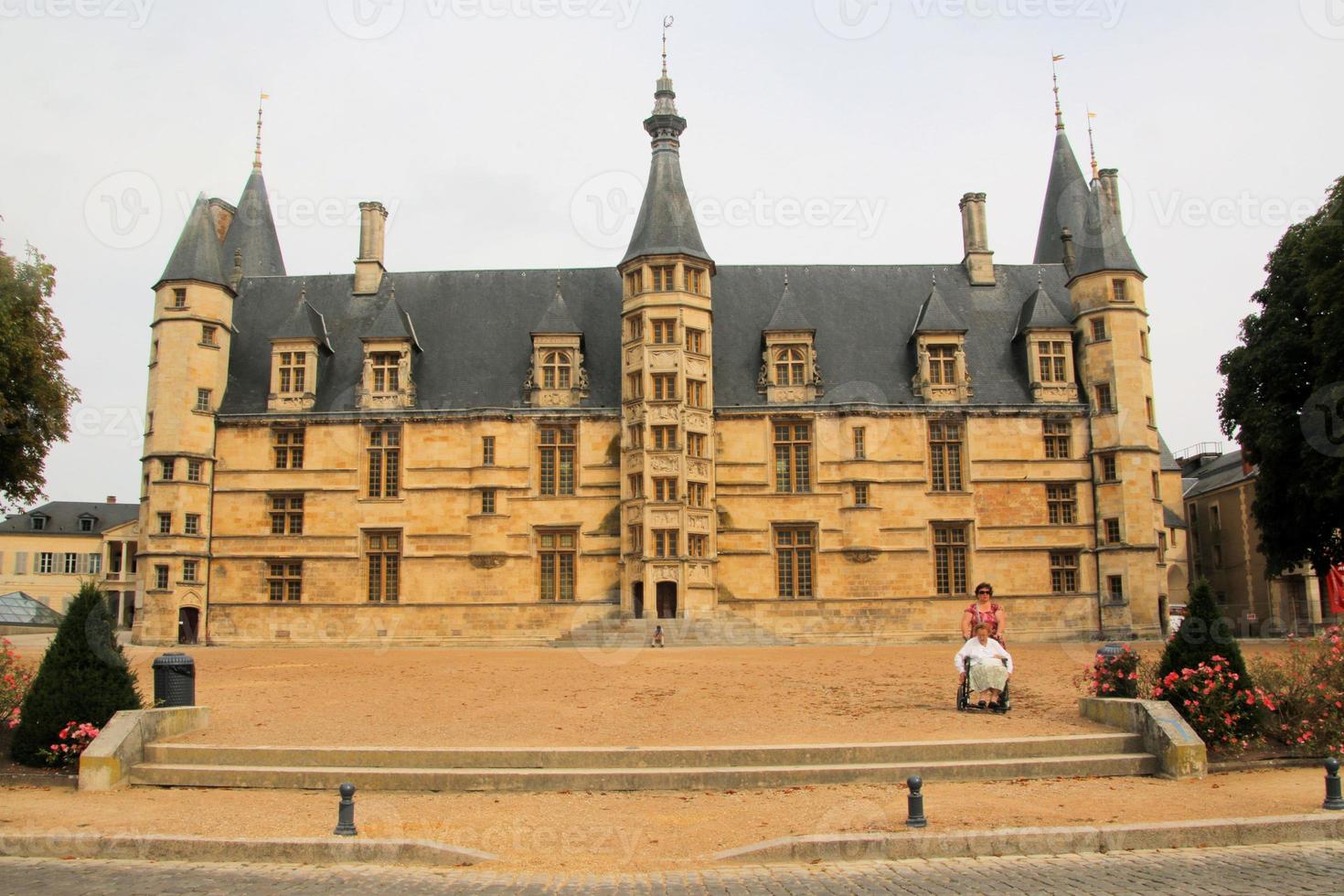 A view of Nevers in Central France photo