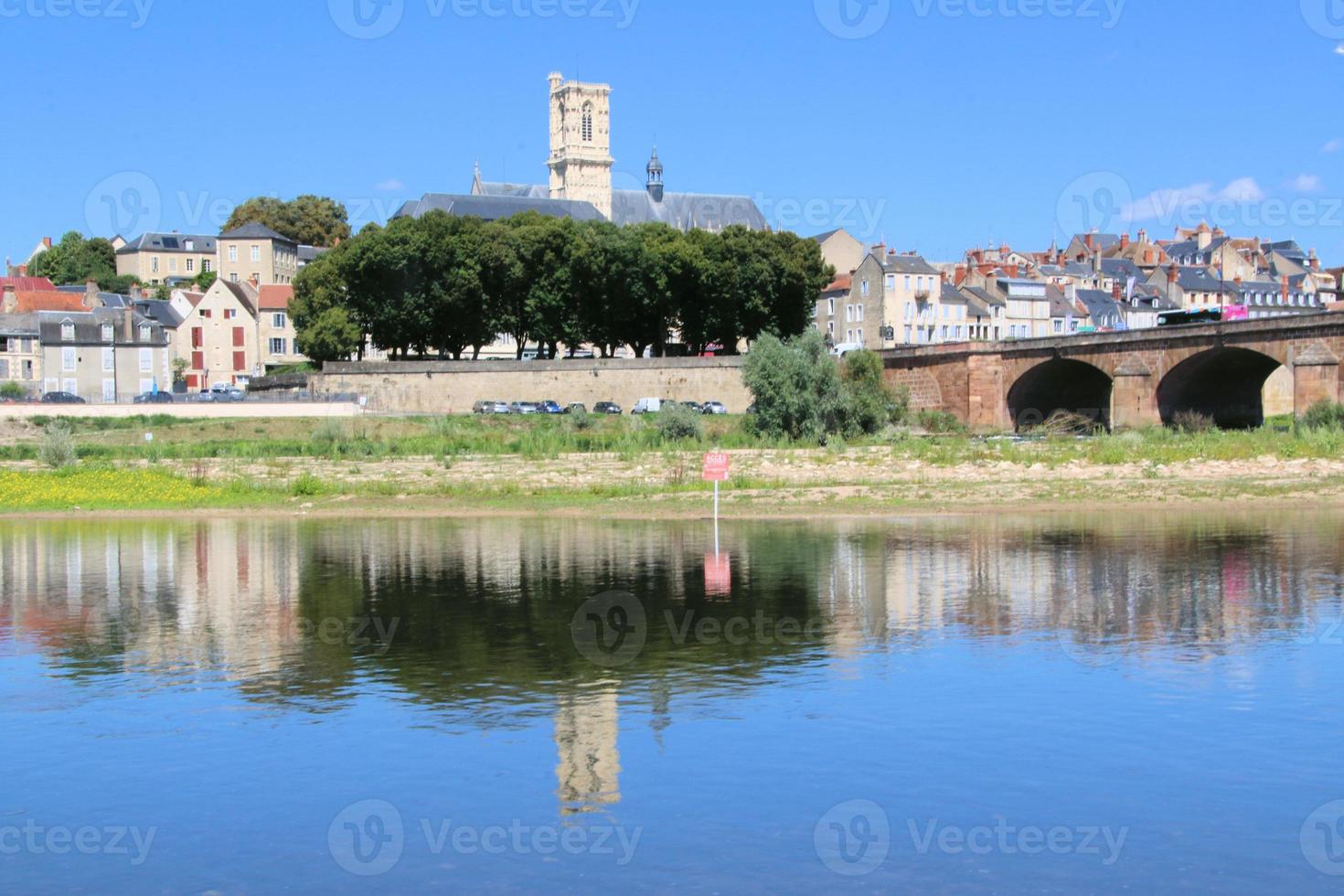 A view of Nevers in Central France photo