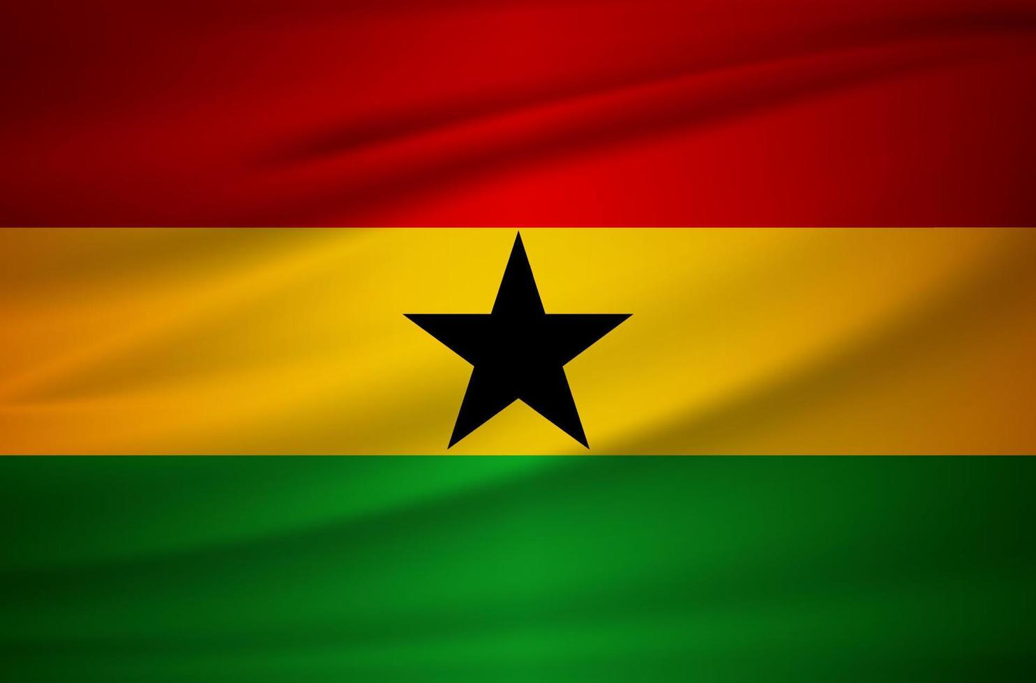 Realistic Ghana flag design background vector. Ghana Independence Day  design 18903623 Vector Art at Vecteezy