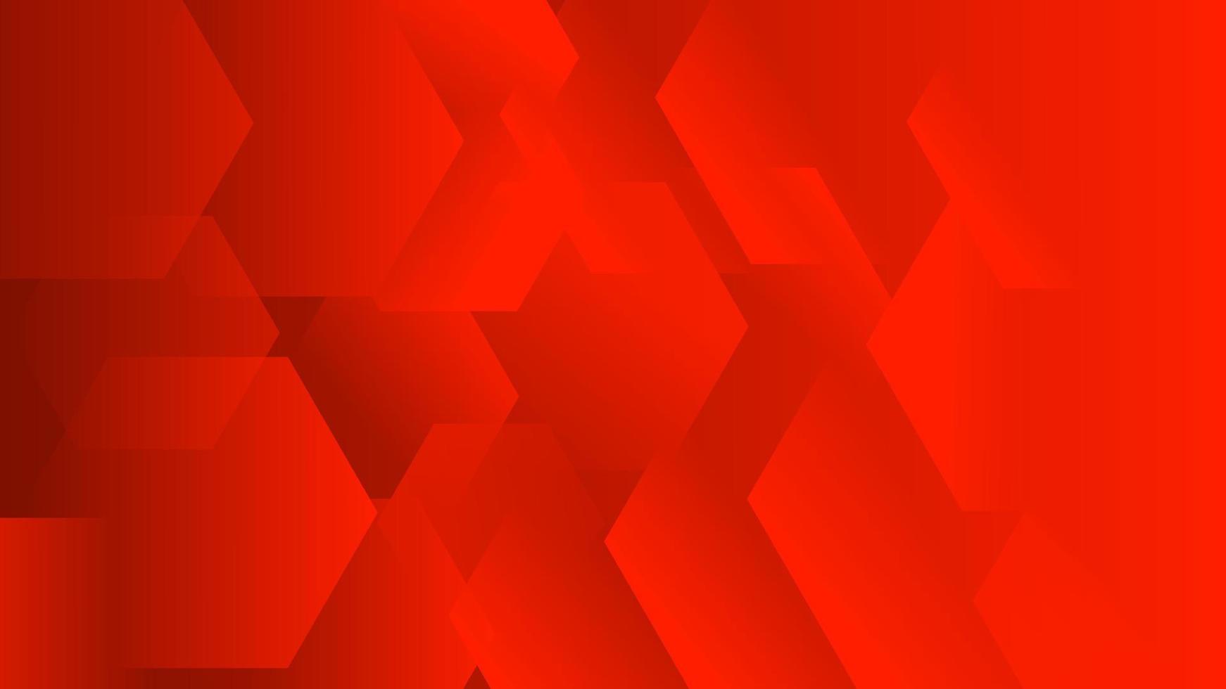 Red abstract background with polygon dynamic shapes vector