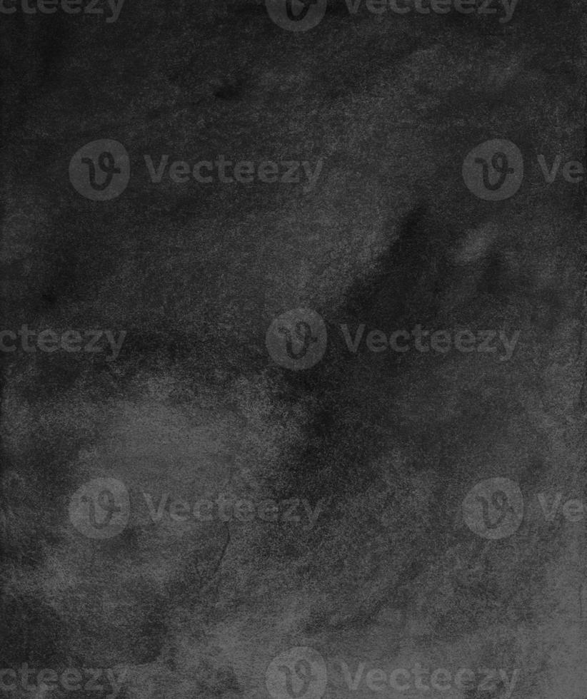Watercolor grunge black background texture. Watercolour abstract old monochrome backdrop photo