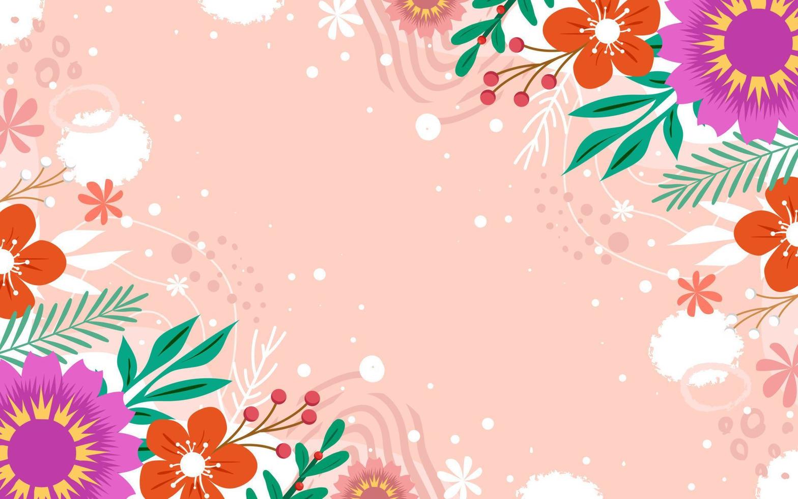 Spring Floral Background vector