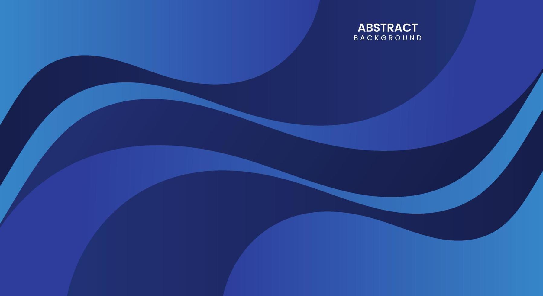 Dark blue wave background vector