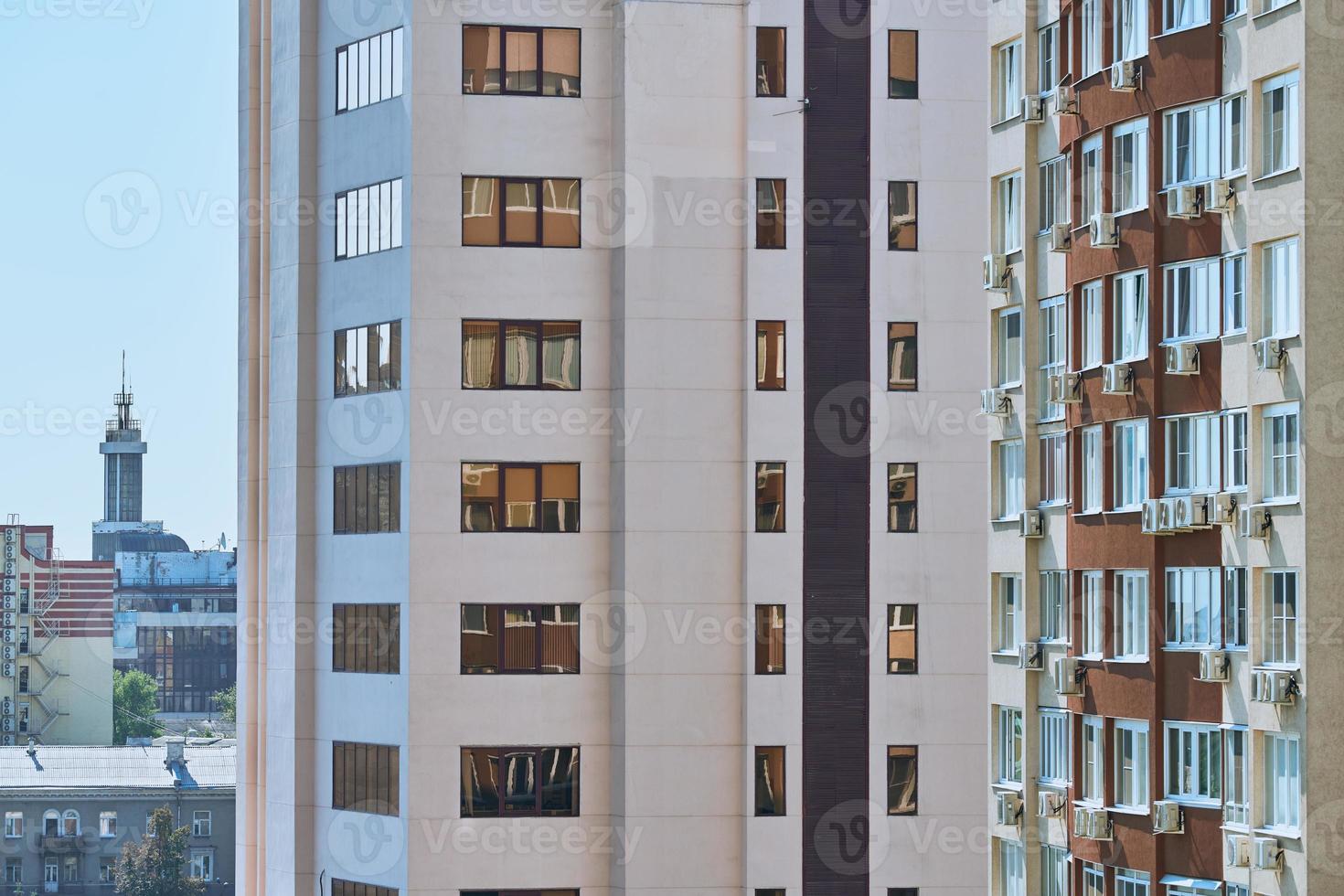 Multistorey building with new modern apartments photo