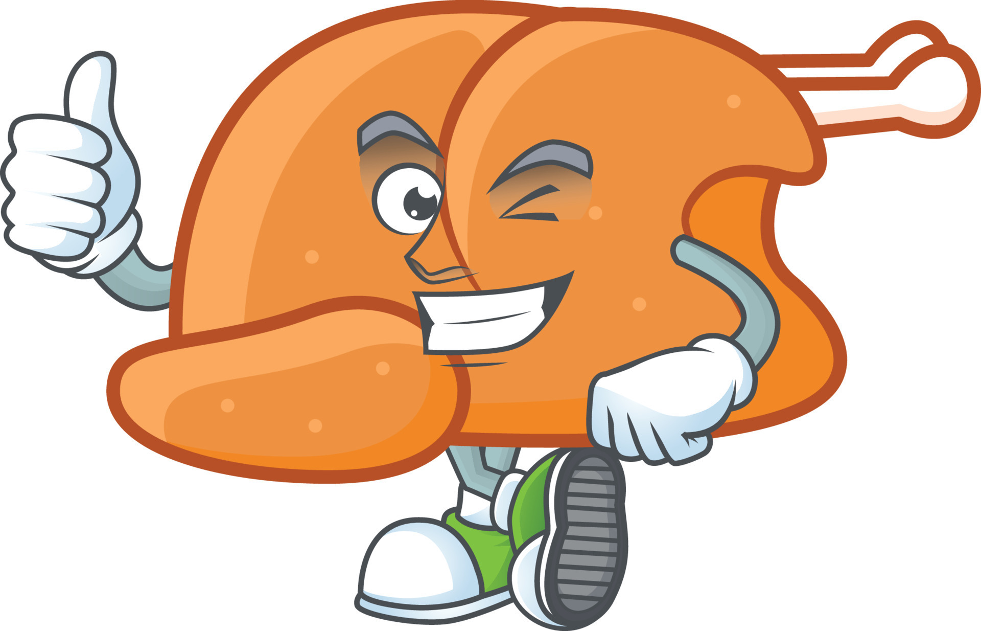 Roast Turkey Vector 18905053 Vector Art at Vecteezy