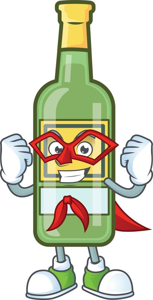 botella de whisky de dibujos animados vector