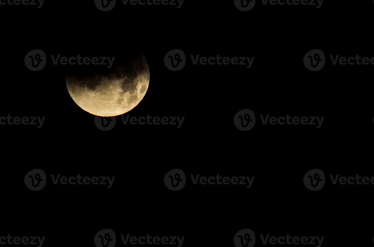Half moon at night photo