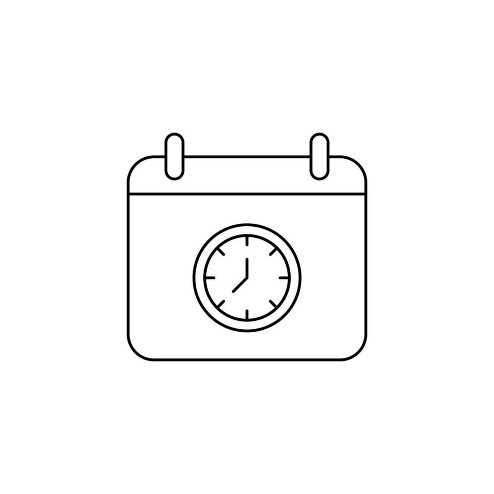 calendar icon. outline icon vector