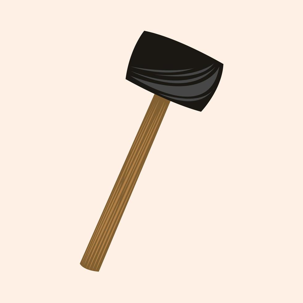 Mallet vector illustration for graphic design and decorative element