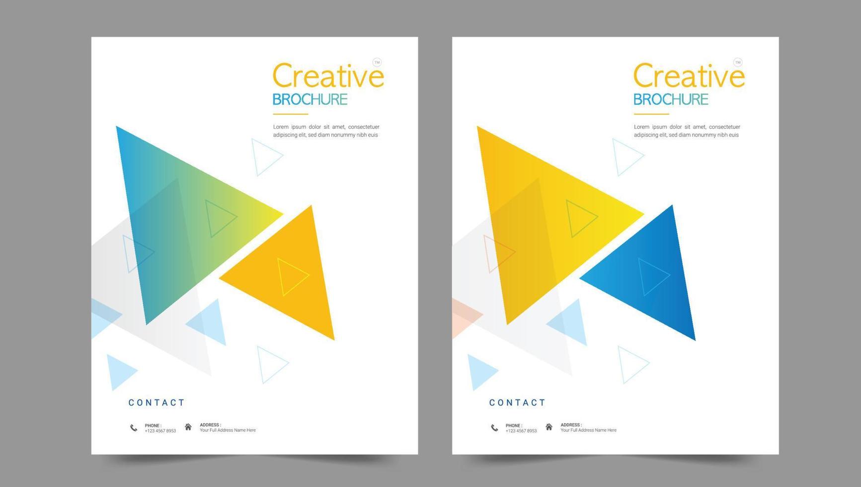 Cover design for annual report and business catalog, magazine, flyer or booklet. Brochure template layout. A4 cover vector EPS-10