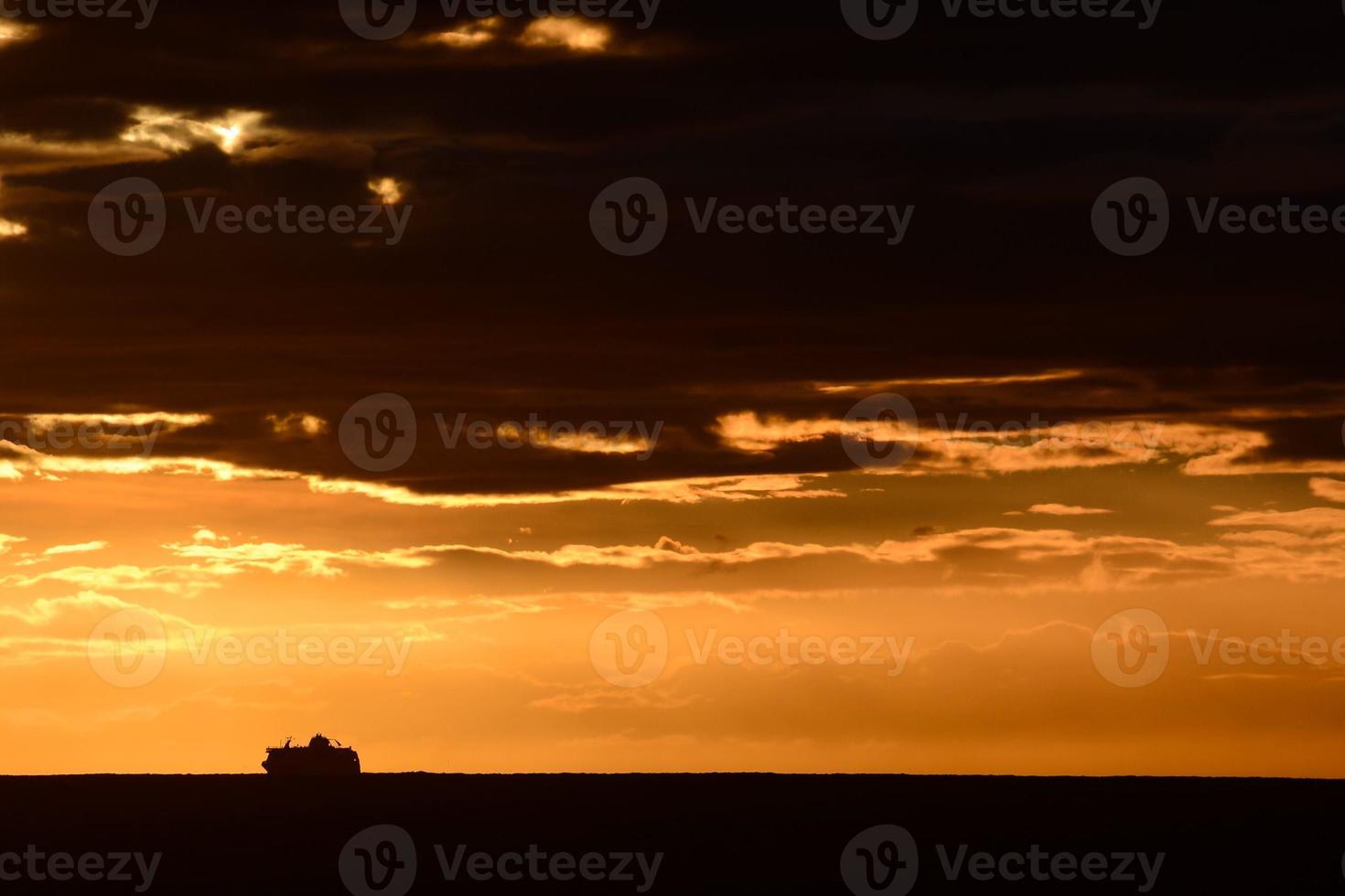 Sea over the sunset photo