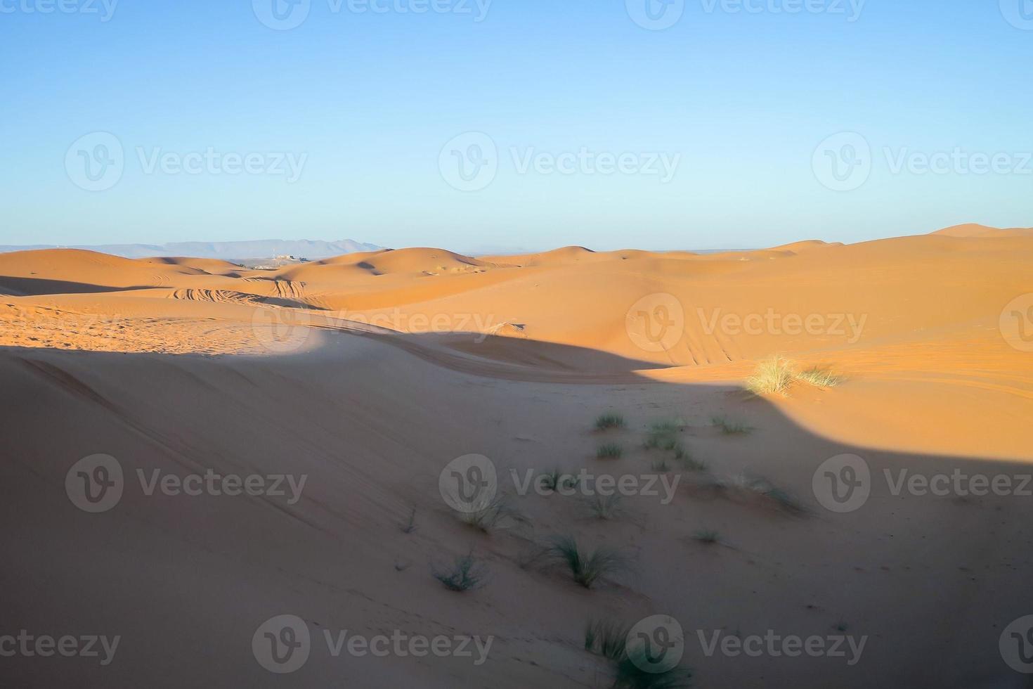 vista escénica del desierto en marruecos foto