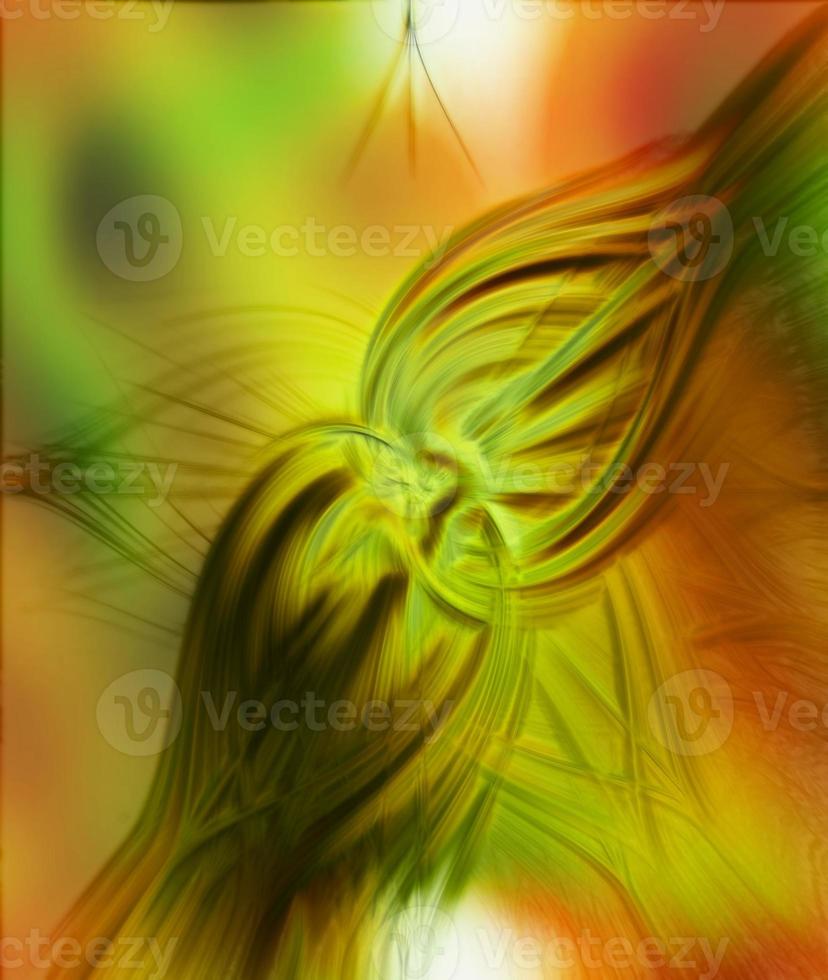 Golden Soft Organic Background Digital Rendering photo