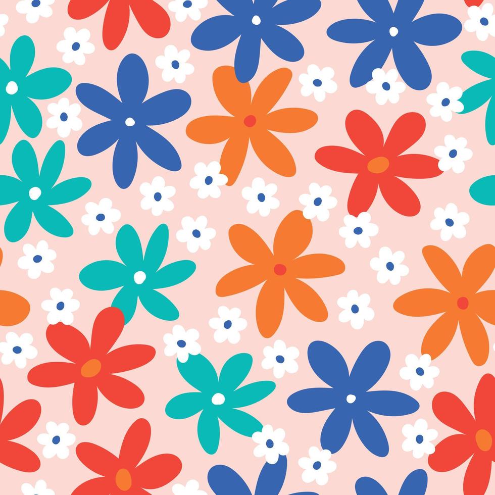 estampado de flores de primavera. fondo de primavera. patrones sin fisuras florales vector