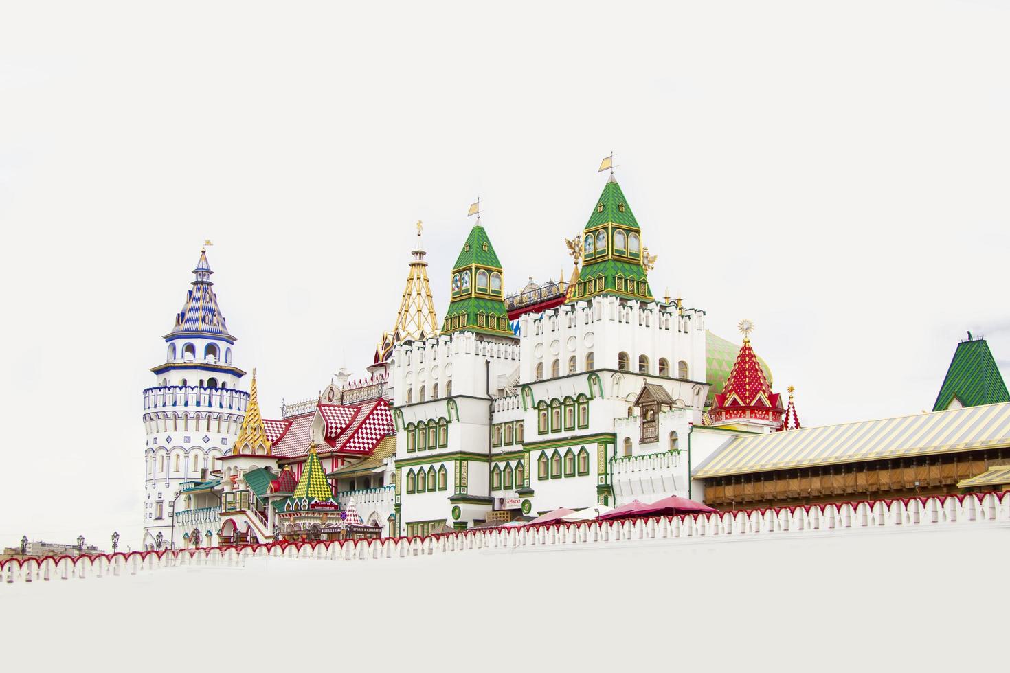 Izmailovo Kremlin on a white background. photo