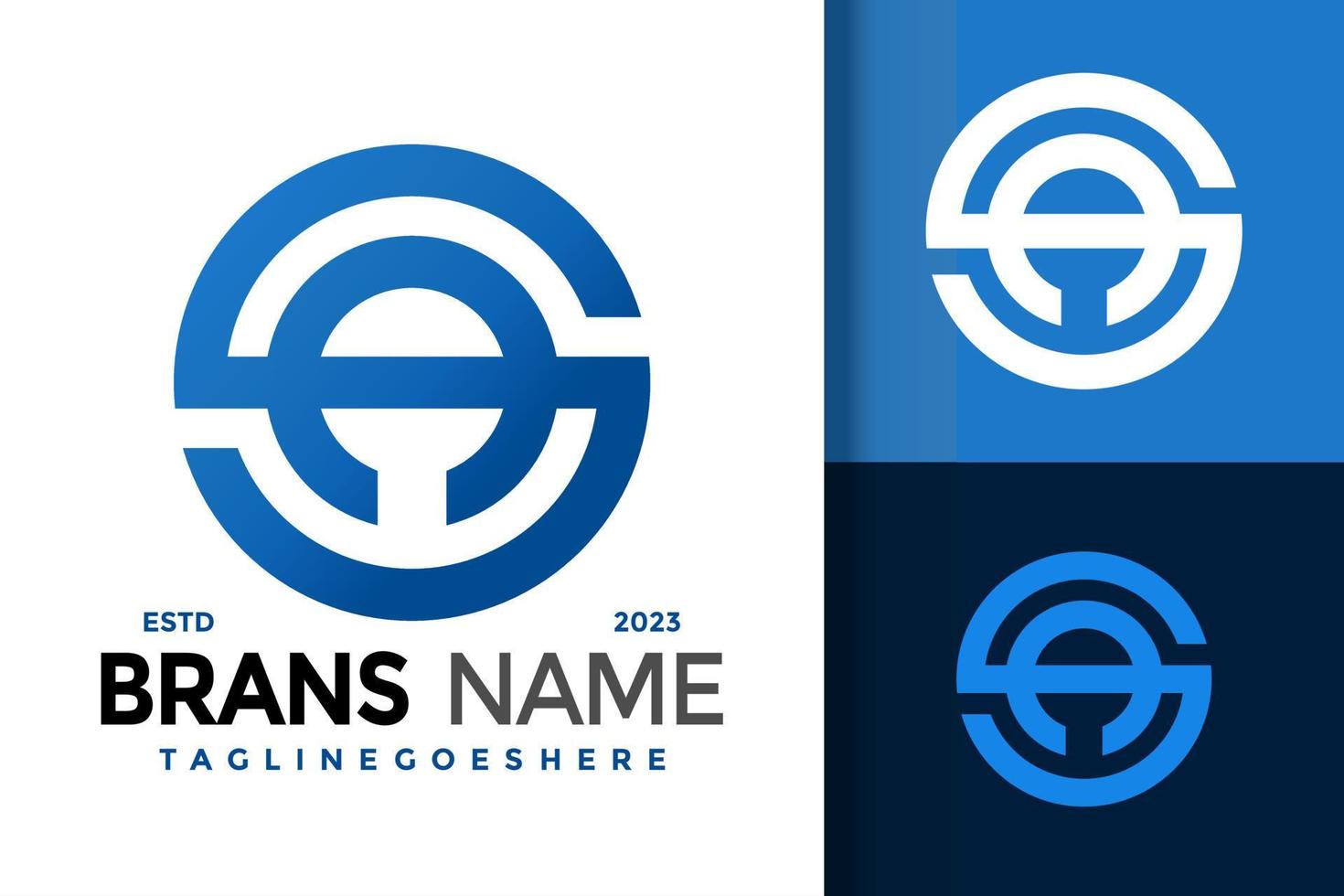 Letter SA Monogram Logo Logos Design Element Stock Vector Illustration Template