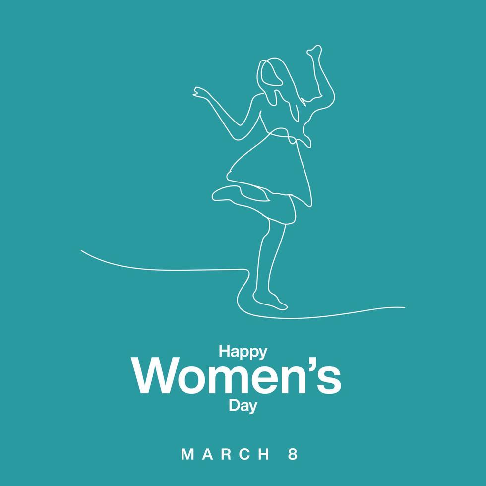 Happy Women's Day Social media banner design Template vector
