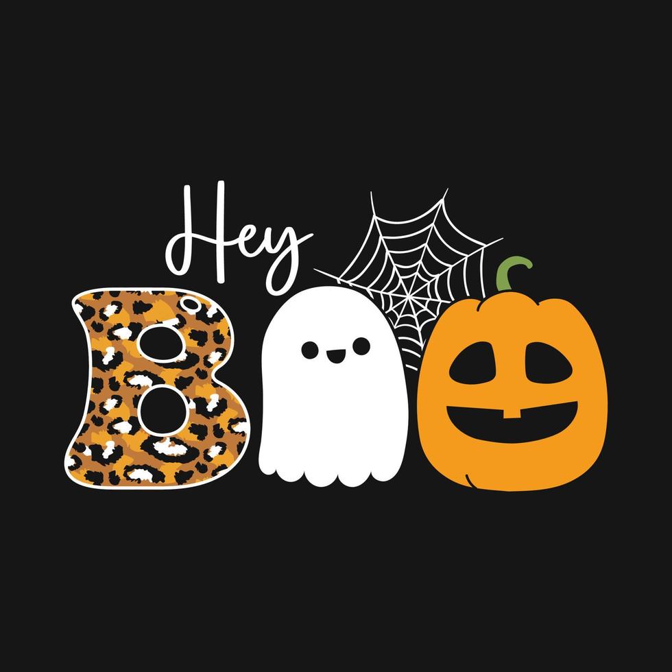 Boo Pumpkins Halloween T-shirt vector