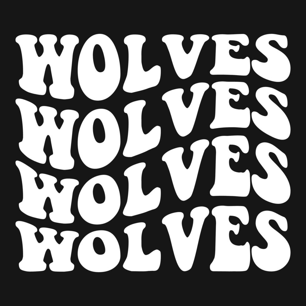 diseño de camiseta de vector de lobo