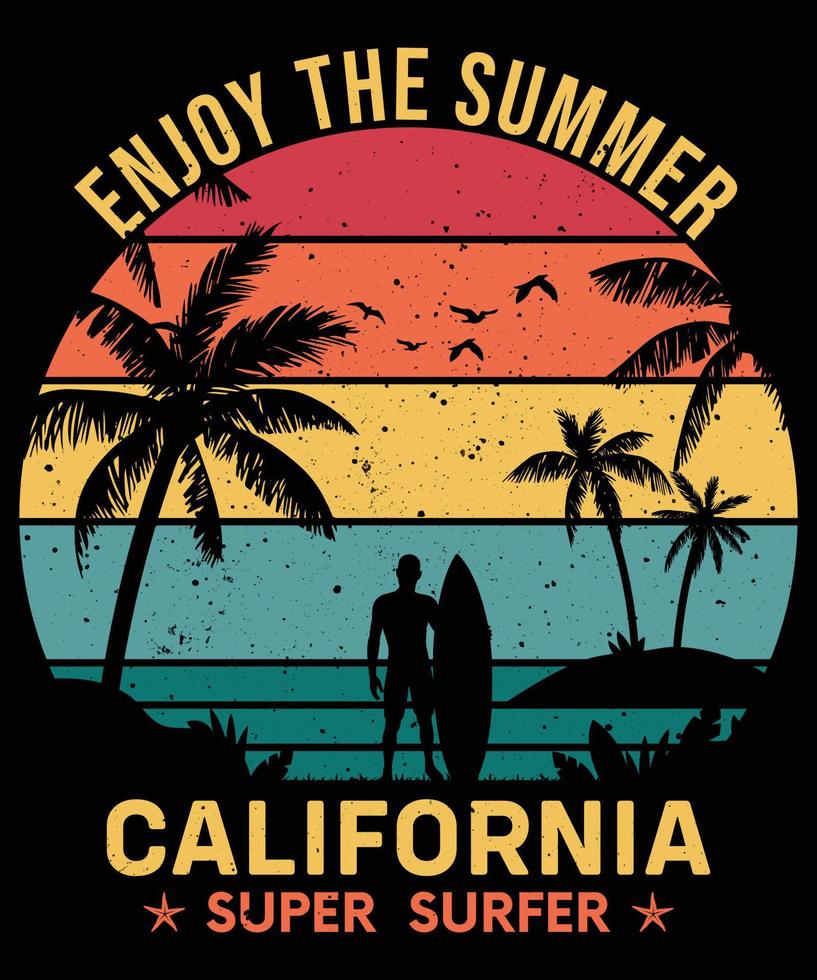 アート・デザイン・音楽 californiasurfingandclimbinginthefifties Enjoy beach life. California surf club print design. Endless
