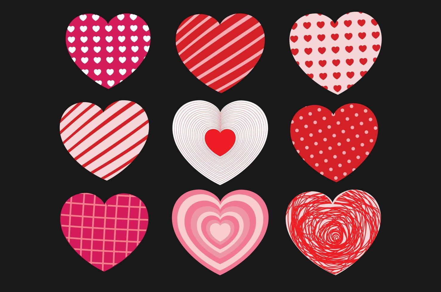 free vector heart shapes design