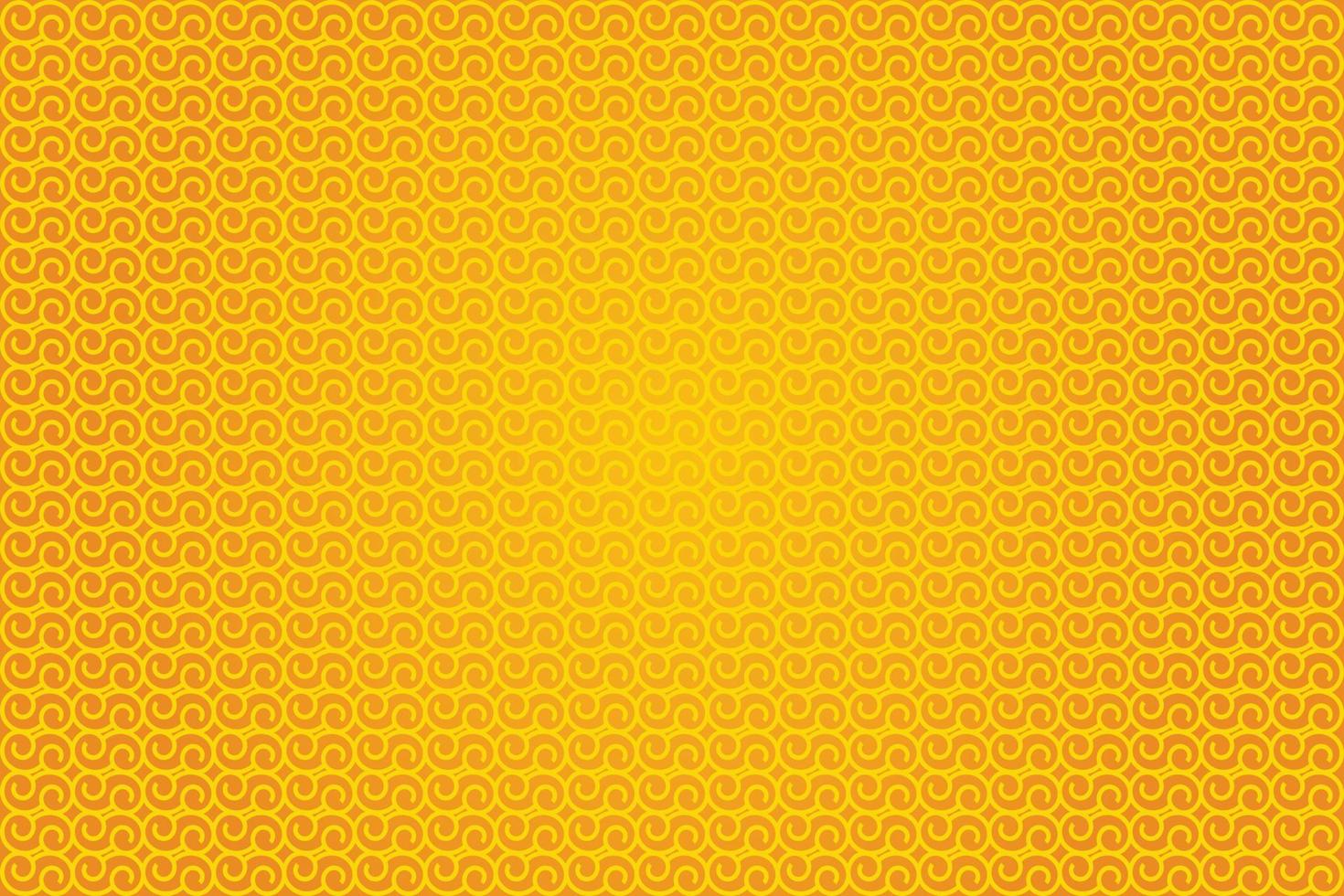 Stylish wavy line pattern design on yellow background vector