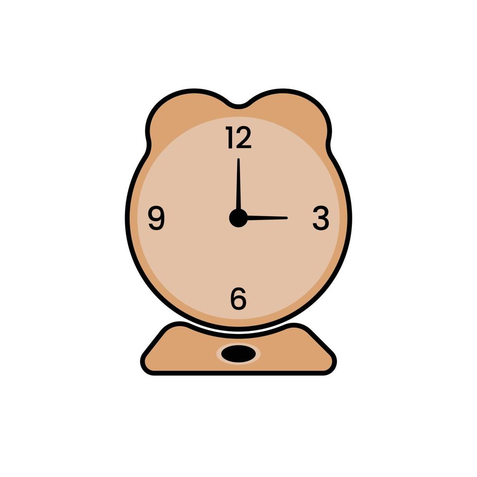 Love Table Clock, clock vector with love icon