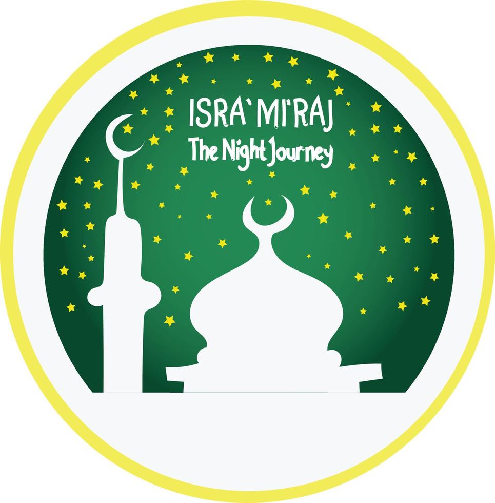 isra miraj vector