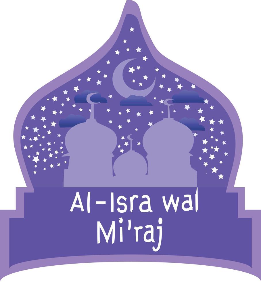 Isra vector. Isra Miraj vector
