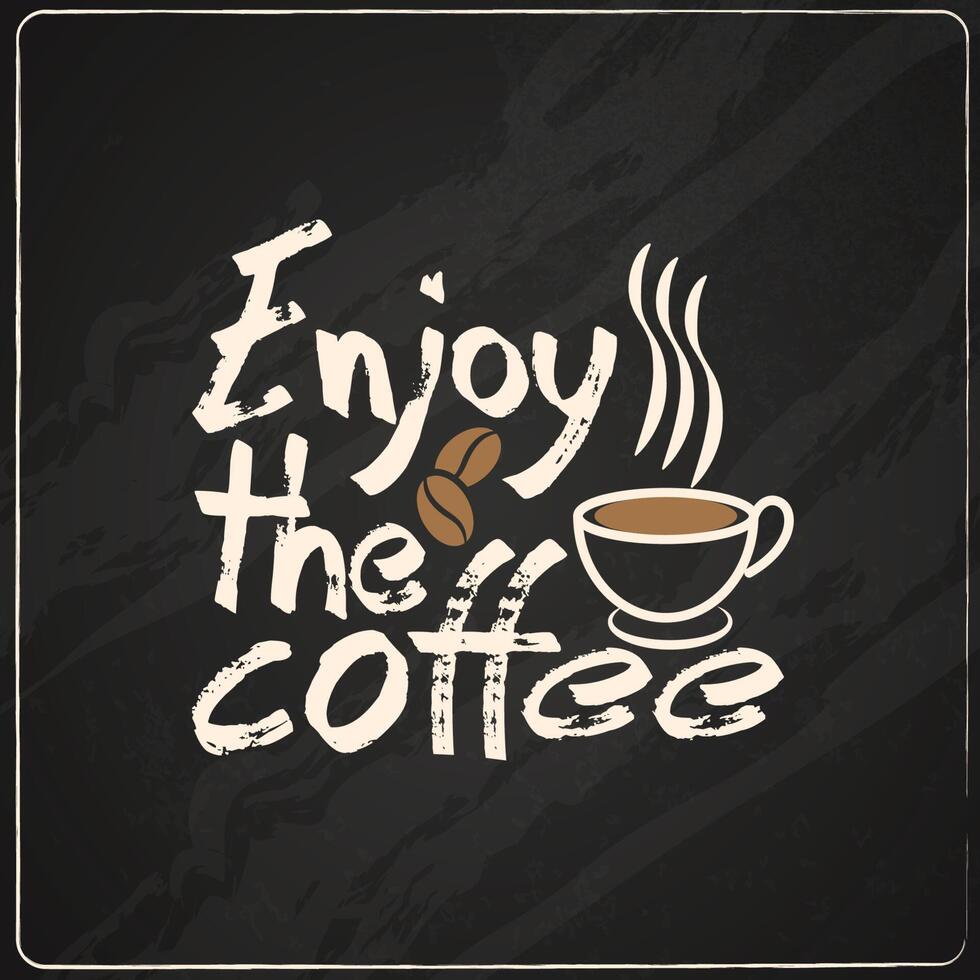 coffee typography t-shirt design vector