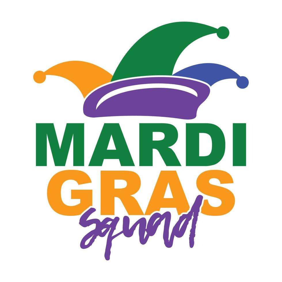 Mardi Gras Squad vector