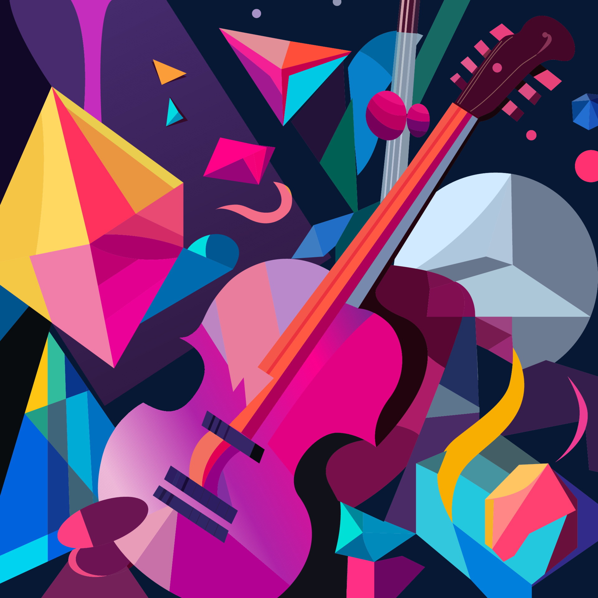 Abstract Vivid Music Background. Vector Illustration 18908979 Vector