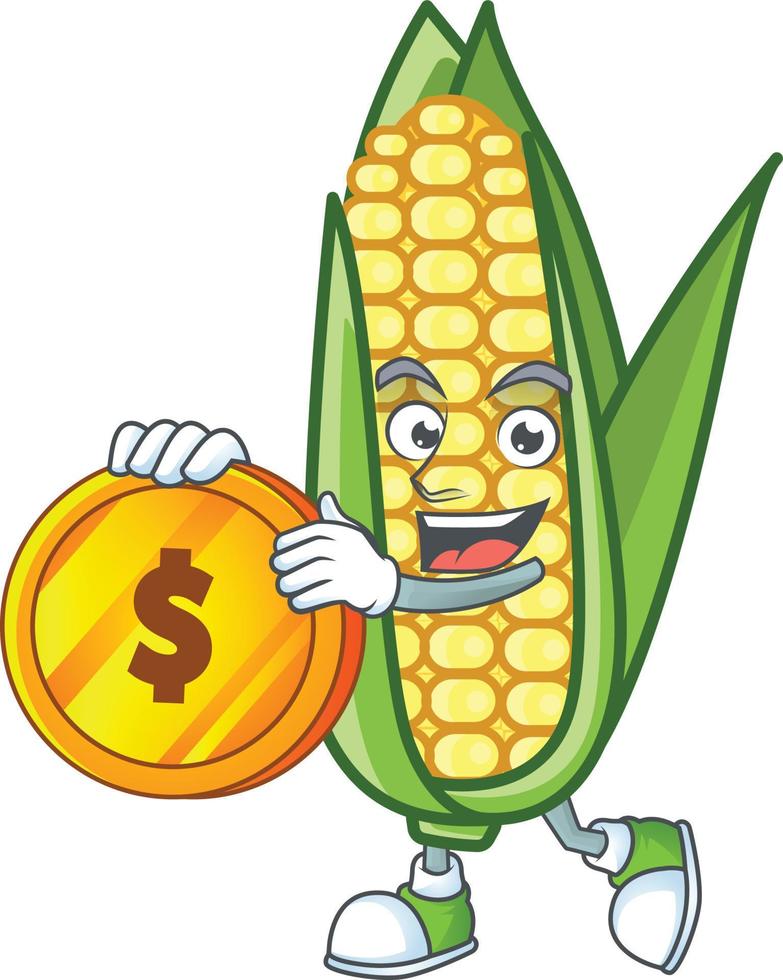 Cartoon Corn Sweet Vector