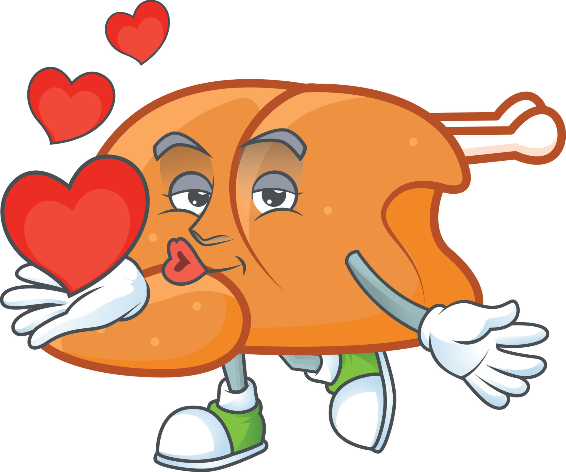 Roast Turkey Vector 18909385 Vector Art at Vecteezy