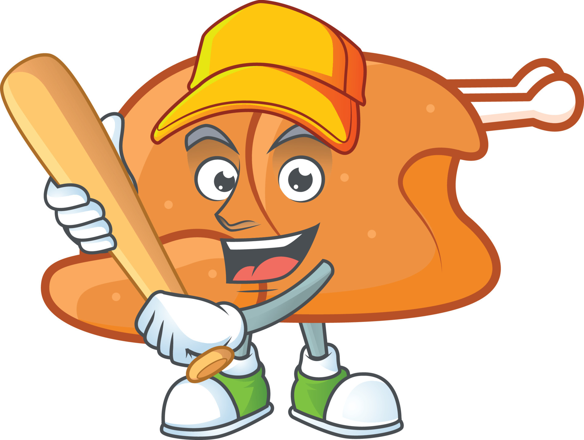 Roast Turkey Vector 18909494 Vector Art at Vecteezy