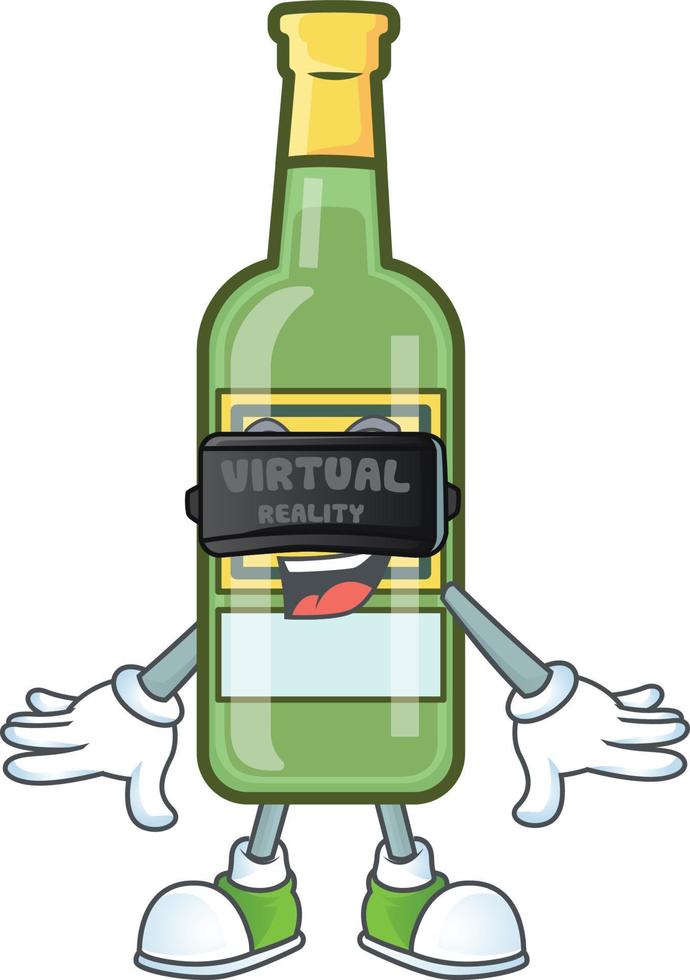 botella de whisky de dibujos animados vector