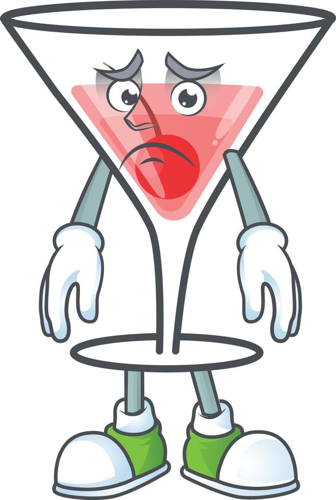 personaje de dibujos animados dulce cóctel vector